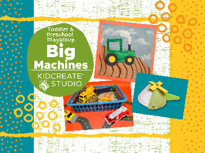 Kidcreate Studio - Fairfax Station. Toddler & Preschool Playgroup- Big Machines (18 Months-5 Years)