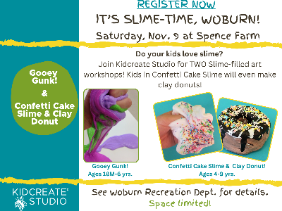 Woburn: Gooey Gunk & Confetti Cake Slime